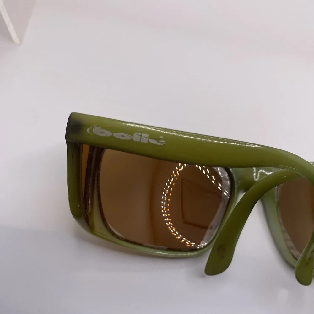 Bolle Sunglasses FRAME ONLY Wrap-Around Green Brown 826